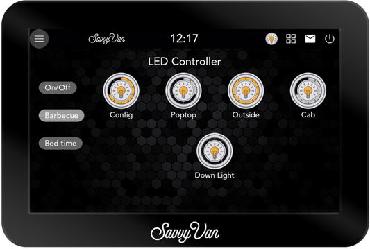 SavvyVan SavvyLights - LED Driver display