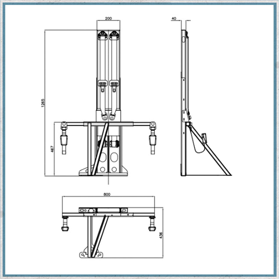 Double Seat Frame for 2107 Onwards VW Crafter/MAN TGE-Camper Interiors