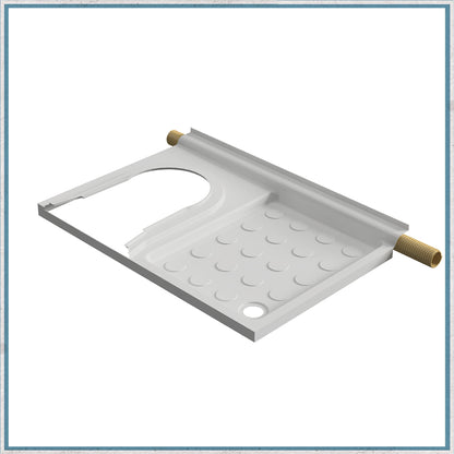 Toilet and Shower Tray With Heating Channel with Optional Duck Board-Camper Interiors