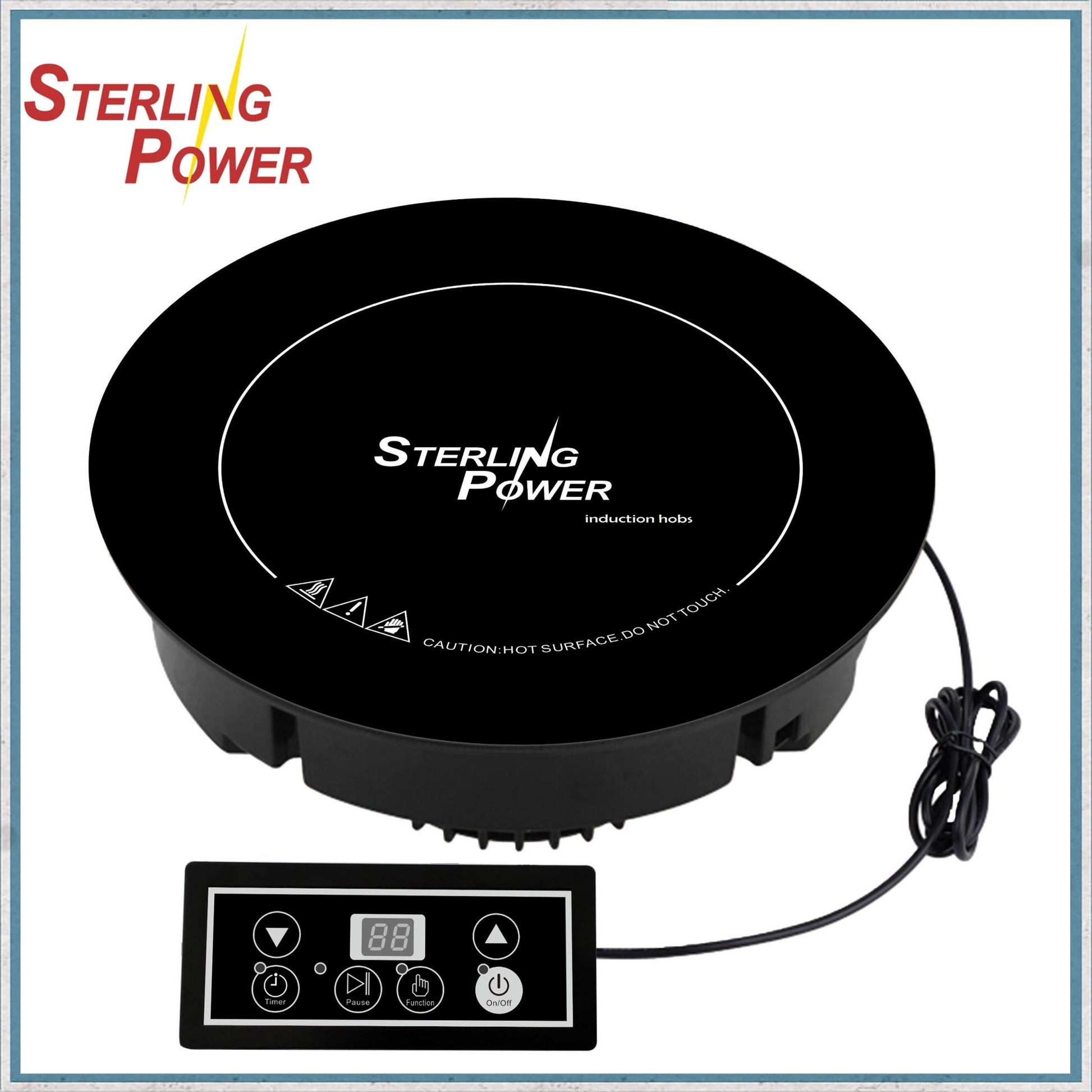 Sterling-Power Single Induction Hob - Built In-Camper Interiors