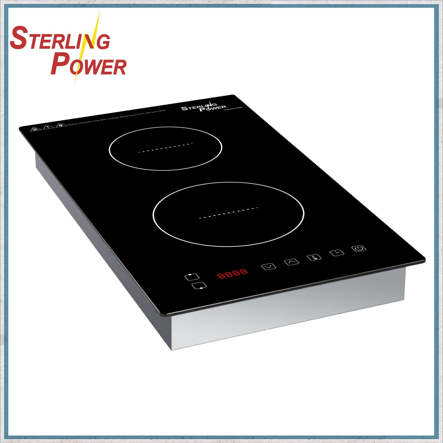 Sterling-Power Twin Induction Hob - Built In-Camper Interiors