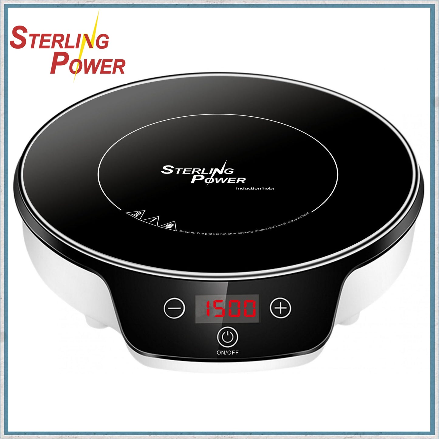 Sterling-Power Portable Induction Hob - Single Heat Plate-Camper Interiors