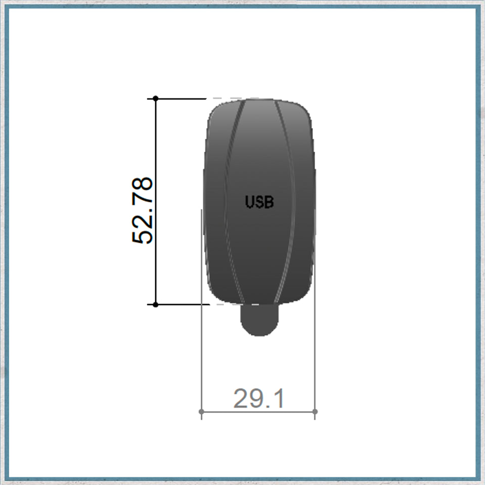 2.4A Waterproof Dual Port USB A & USB C -Camper Interiors