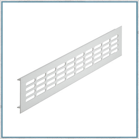 Hafele Silver Ventilation Grille for Recess Mounting 60mm Heigh/15mm Depth-Camper Interiors