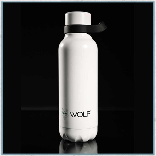 Wolf Outdoors Vacuum Hot & Cold Flask White 700ml-Camper Interiors