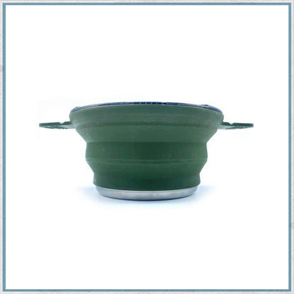 Wolf Outdoors EzyStow Collapsible Cooking Pot 2.5L Olive Green-Camper Interiors