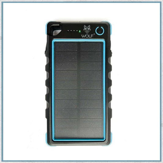 Wolf Outdoors SPB-10 Solar Power Bank Blue Edition-Camper Interiors