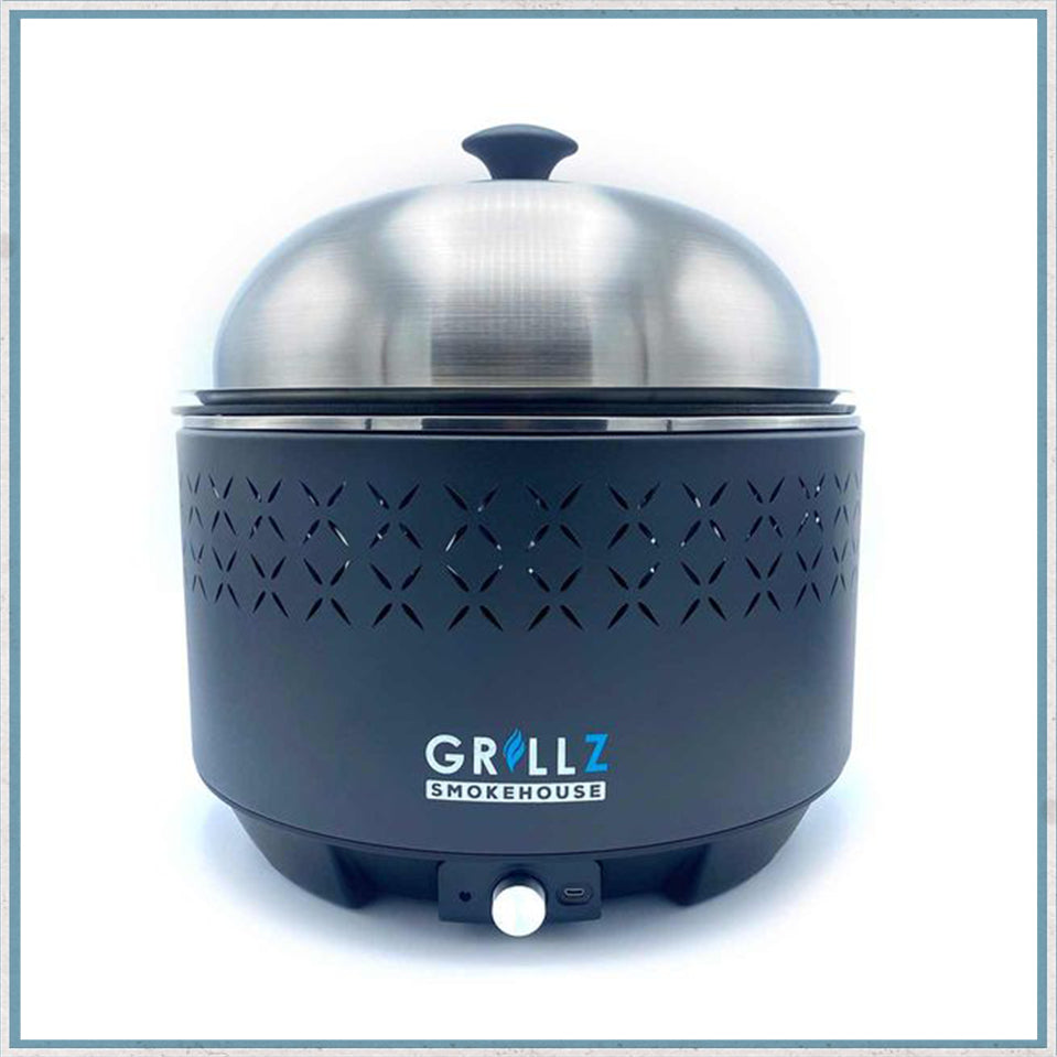 Wolf Outdoors Grillz Smoke House Lightweight Portable Grill with Lid-Camper Interiors