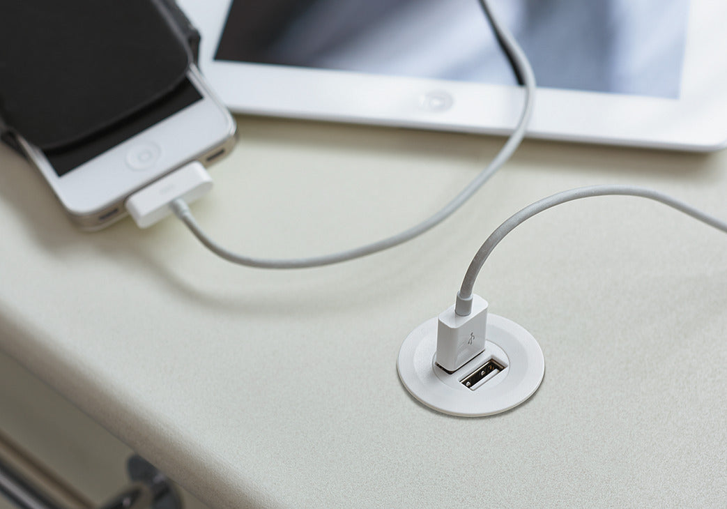 2A Hafele Loox Dual Port USB Charging Station 12V-Camper Interiors