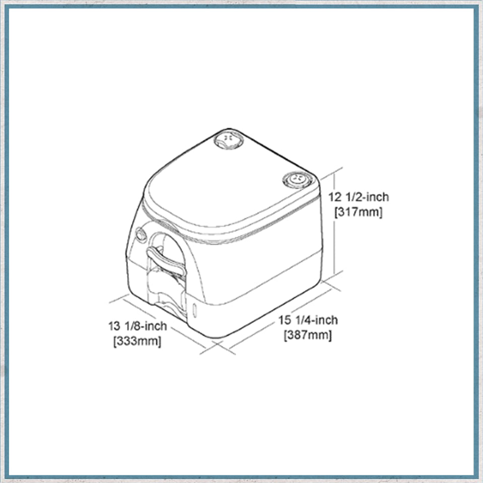 Dometic 972 Portable toilet-Camper Interiors