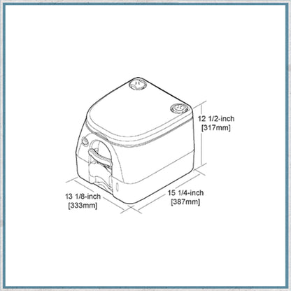 Dometic 972 Portable toilet-Camper Interiors