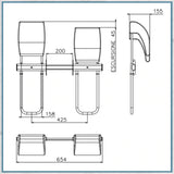 Headrests For Double Seat Frame For Sprinter Crafter Ducato & Boxer