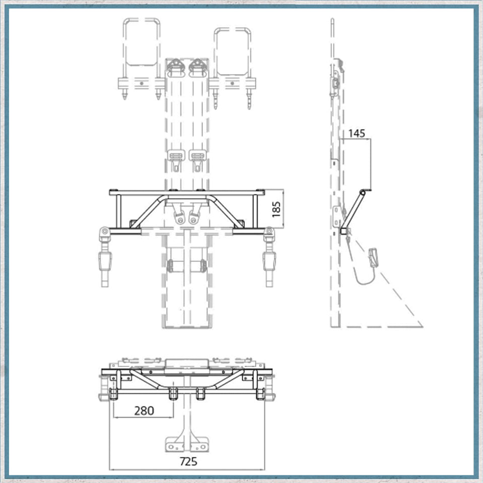 ISOFIX ONLY for Double Seat Frame for Sprinter Crafter Ducato & Boxer-Camper Interiors