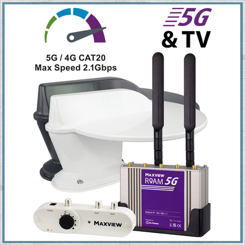 Motorhome Wifi - Roam 5G Combo WiFi And Terrestrial TV