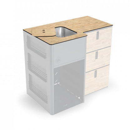 moon kitchen model 32 worktop with sink