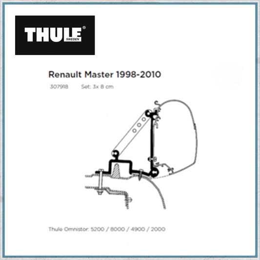 Thule Renault Master 1998-2010 Awning Bracket-Camper Interiors