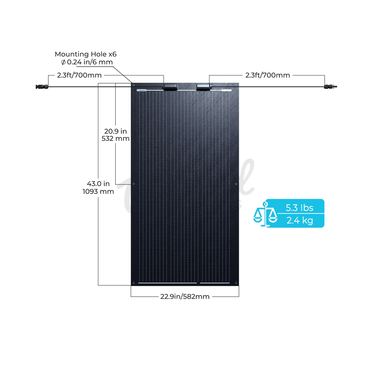 Victron Energy SmartSolar 75/10 MPPT & Renogy 100W Flexible Solar Panel Kit