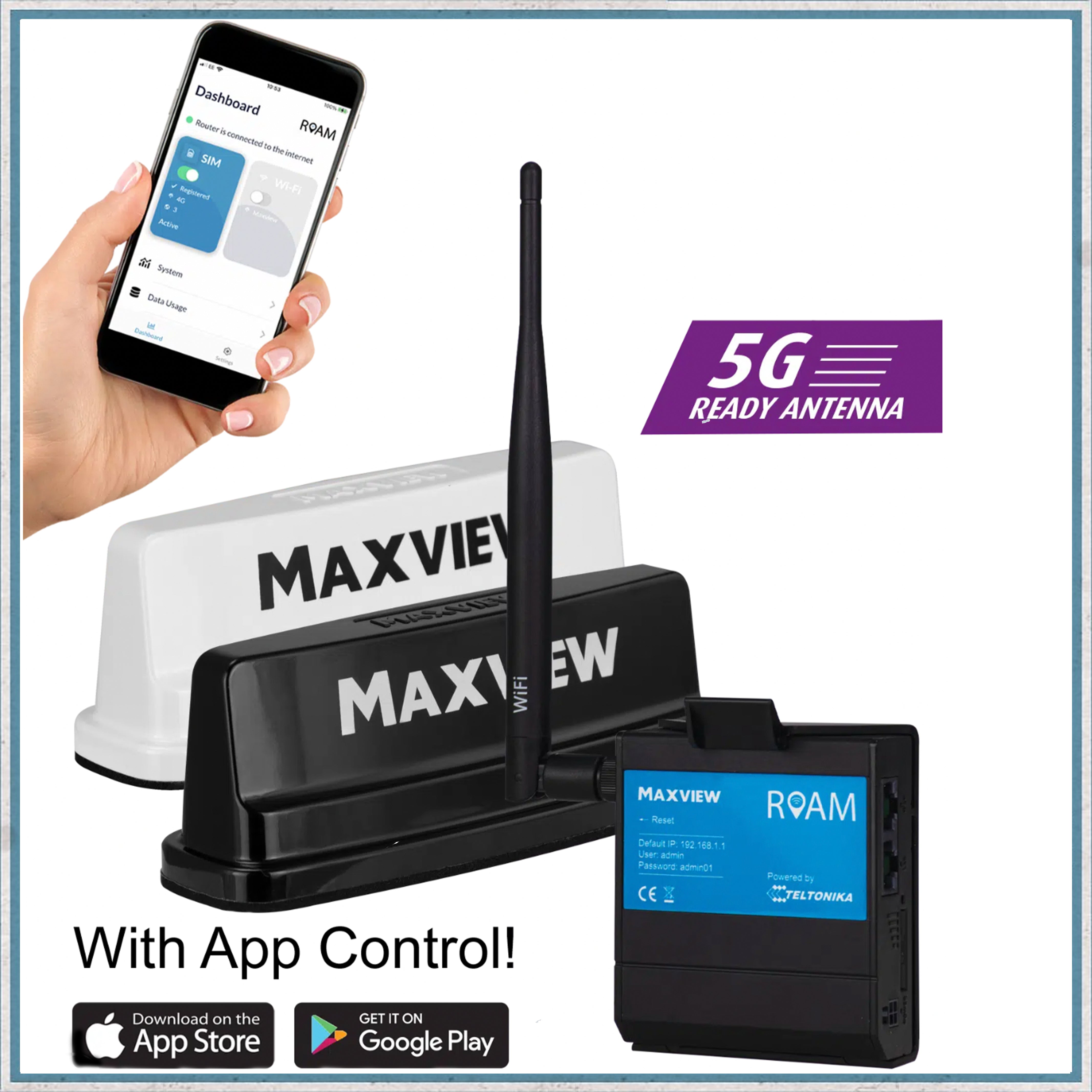 5g Router Camper campervan wifi system-Roam Campervan WiFi System with 5G Ready Antenna ...