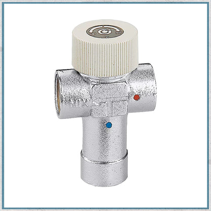 Caleffi Adjustable Thermostatic Mixing Valve for Water Storage Heaters 1/2" 30-48°C-Camper Interiors