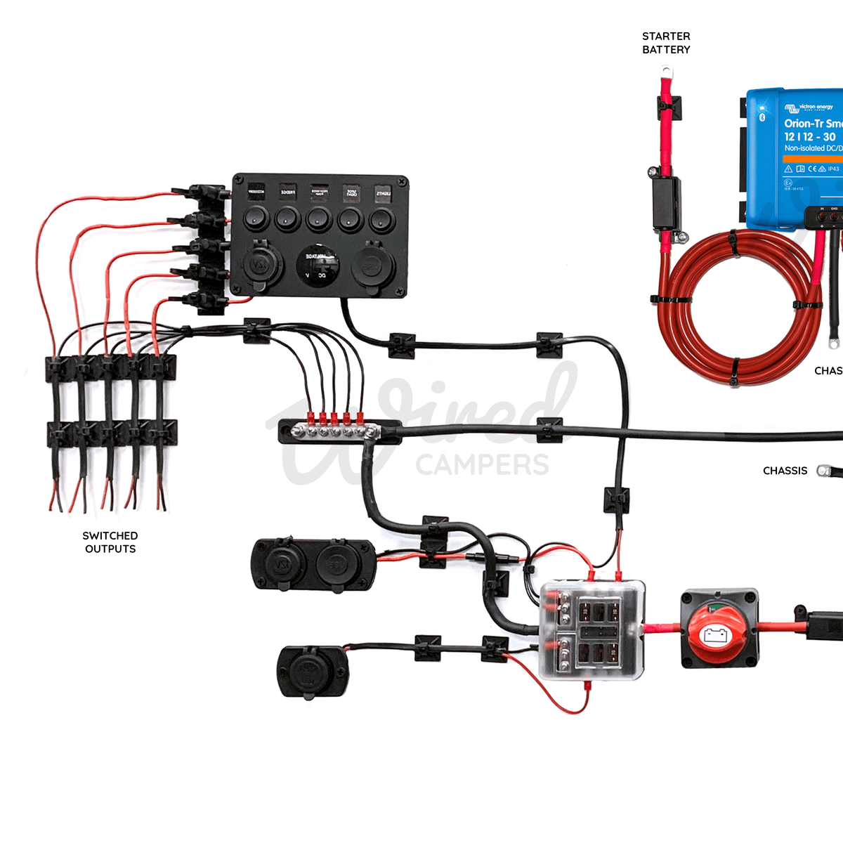 Victron Energy 30A Orion DC/DC & 12V Accessory Camper Van Kit