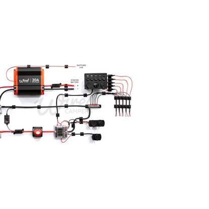 Wired Campers 12V DC Charging & Distribution 2000W Inverter Camper Van Kit
