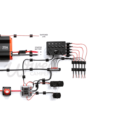 Wired Campers 12V DC Charging & Distribution 3000W Inverter Camper Van Kit