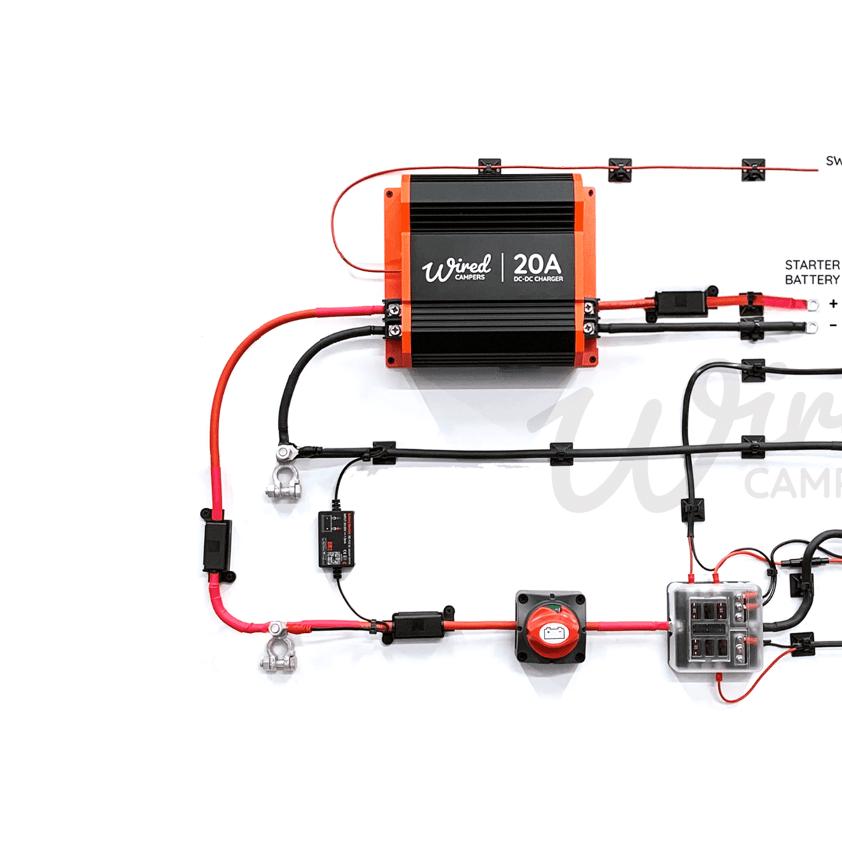 Wired Campers 20A DC-DC & 12V Accessory Complete Camper Van Kit