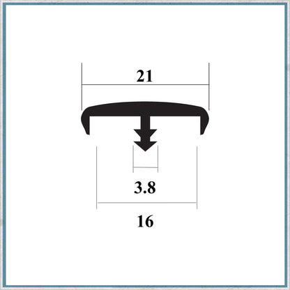 15mm Double Lipped Knock-on Edge Trim-Camper Interiors