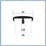 15mm Double Lipped Knock-on Edge Trim