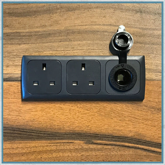 Camper Van, Motorhome 230V + 12V + USB Panel-Camper Interiors