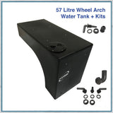 Campervan 57 Litre Wheel Arch Water Tank with submersible pump and plumbing kits