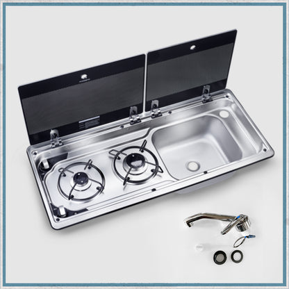 Smev 9722 - Dometic MO9722 Slimline Combination Hob and Sink with Ignition-Camper Interiors