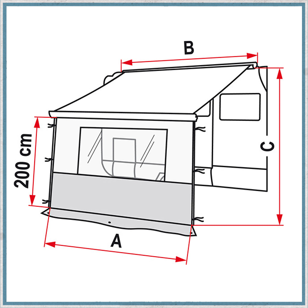 Fiamma Blocker Pro - Front Awning Panel-Camper Interiors