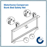 bunk bed motorhome safety net sizes