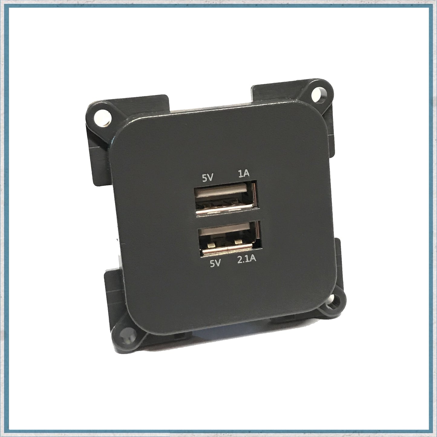 Flush 3.1A USB Socket insert-Camper Interiors