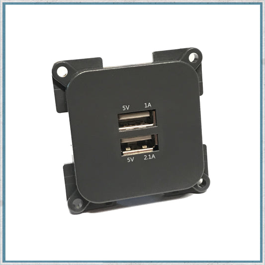 Flush 3.1A USB Socket insert-Camper Interiors