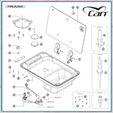Spare parts for CAN FL1300 range cooker/hob units FL1323 and FL1324