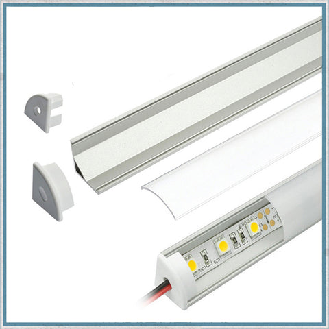 Corner Profile LED Aluminium Lighting Channel Kit