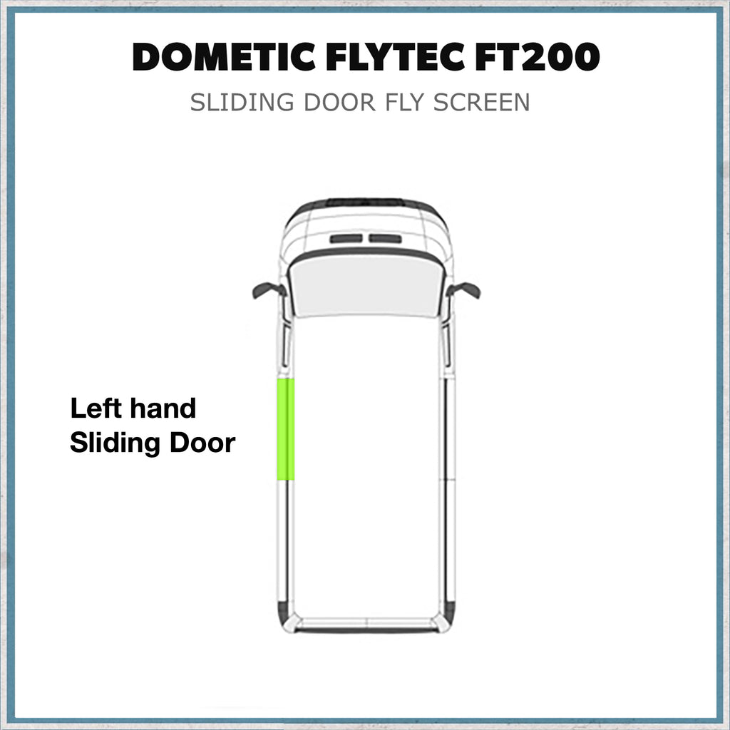 Dometic Flytec FT200 Left hand Door Screen for Ducato