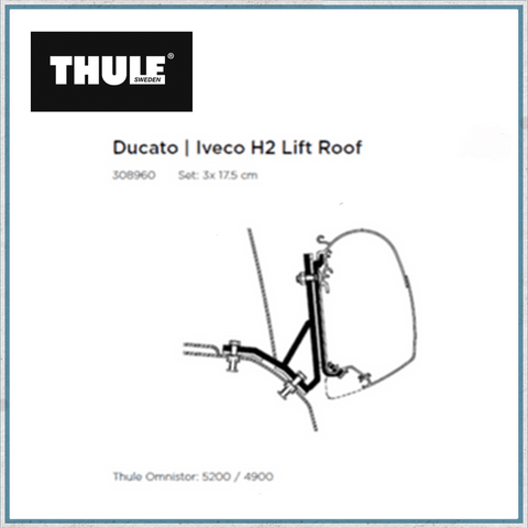 Thule Ducato/Iveco H2 Lift Roof Awning Bracket