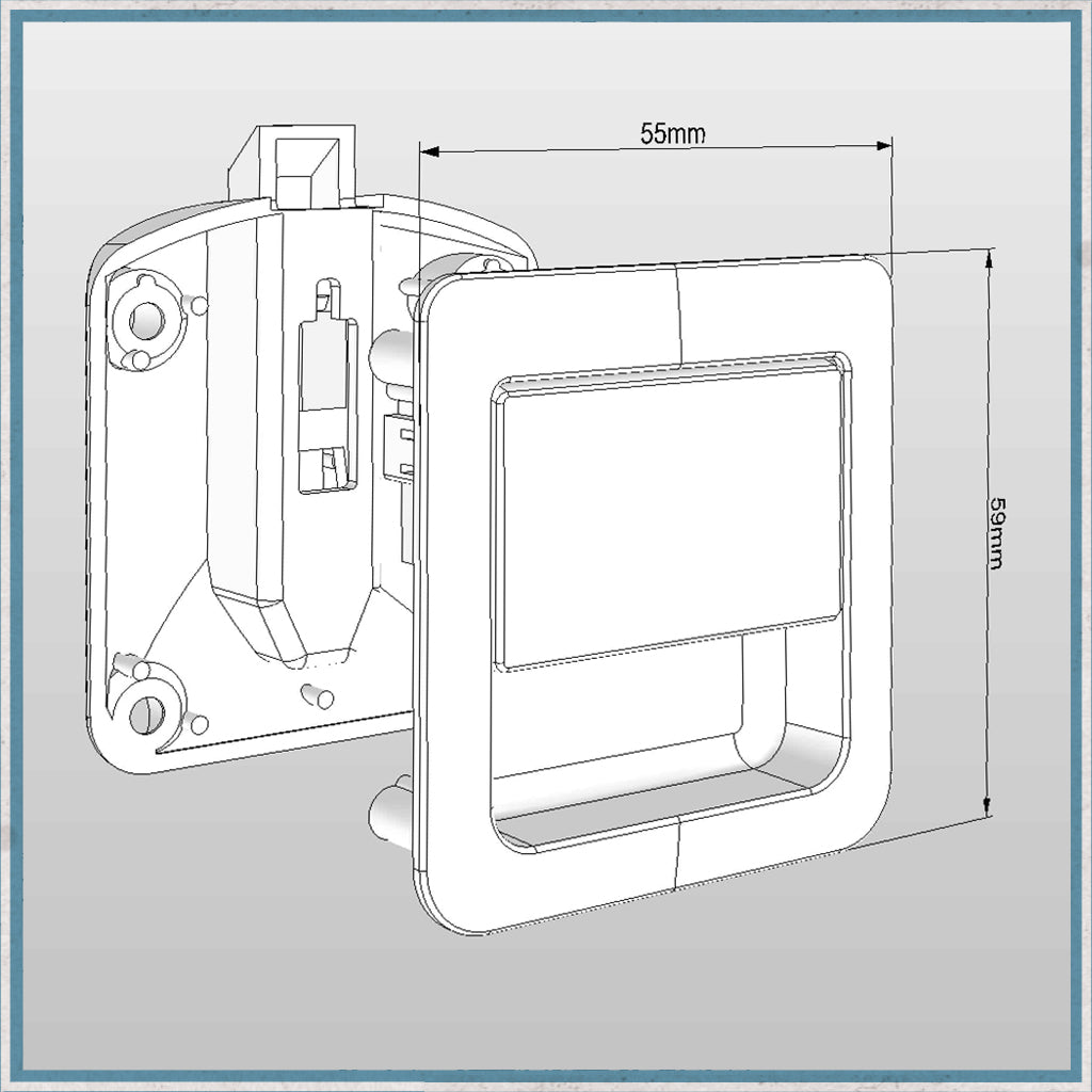 Evo Design - EvoMatic XL Flush Door/Drawer Catches-Camper Interiors