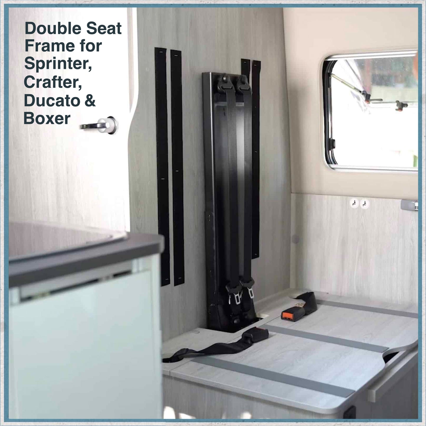 Double Seat Frame for Sprinter Crafter Ducato & Boxer-Camper Interiors