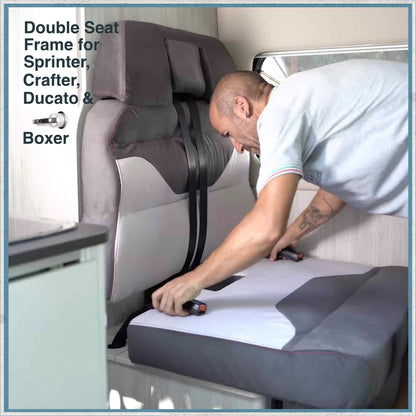 Double Seat Frame for Sprinter Crafter Ducato & Boxer-Camper Interiors