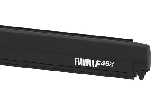 FIAMMA F45S Wall mounted Awning - Deep Black / Titanium / Polar White Case-Camper Interiors