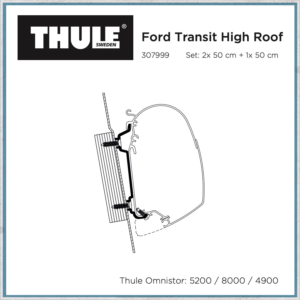Thule Ford transit high roof awning bracket