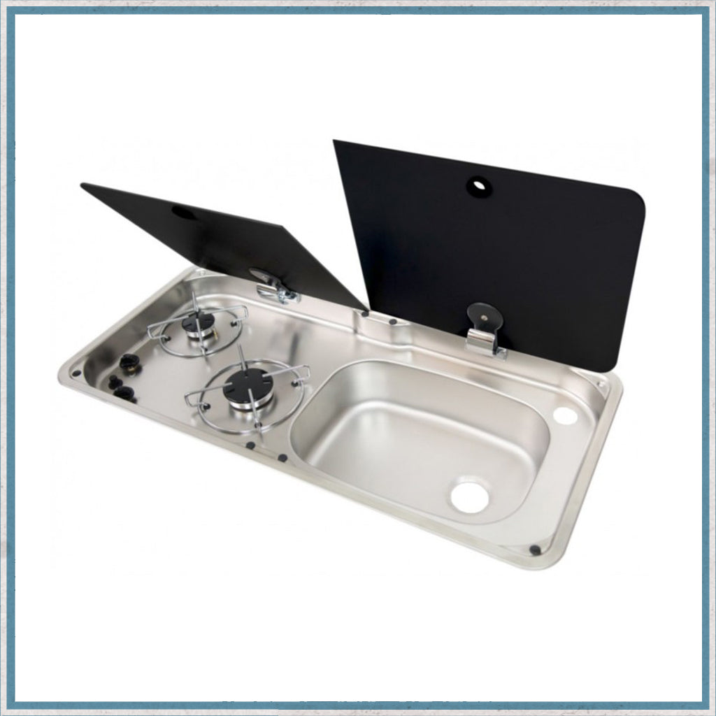 CAN FL1765 - FL1766 Two Burner Hob/Sink Combination Unit-Camper Interiors