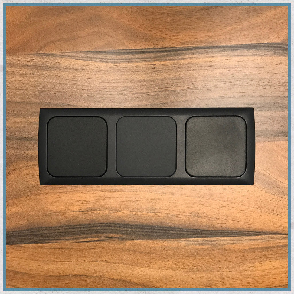 triple grey socket surround-Triple Grey Socket Surround-Camper Interiors