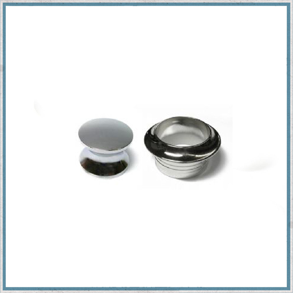 Mini Push button latch - 19mm Diameter-Camper Interiors