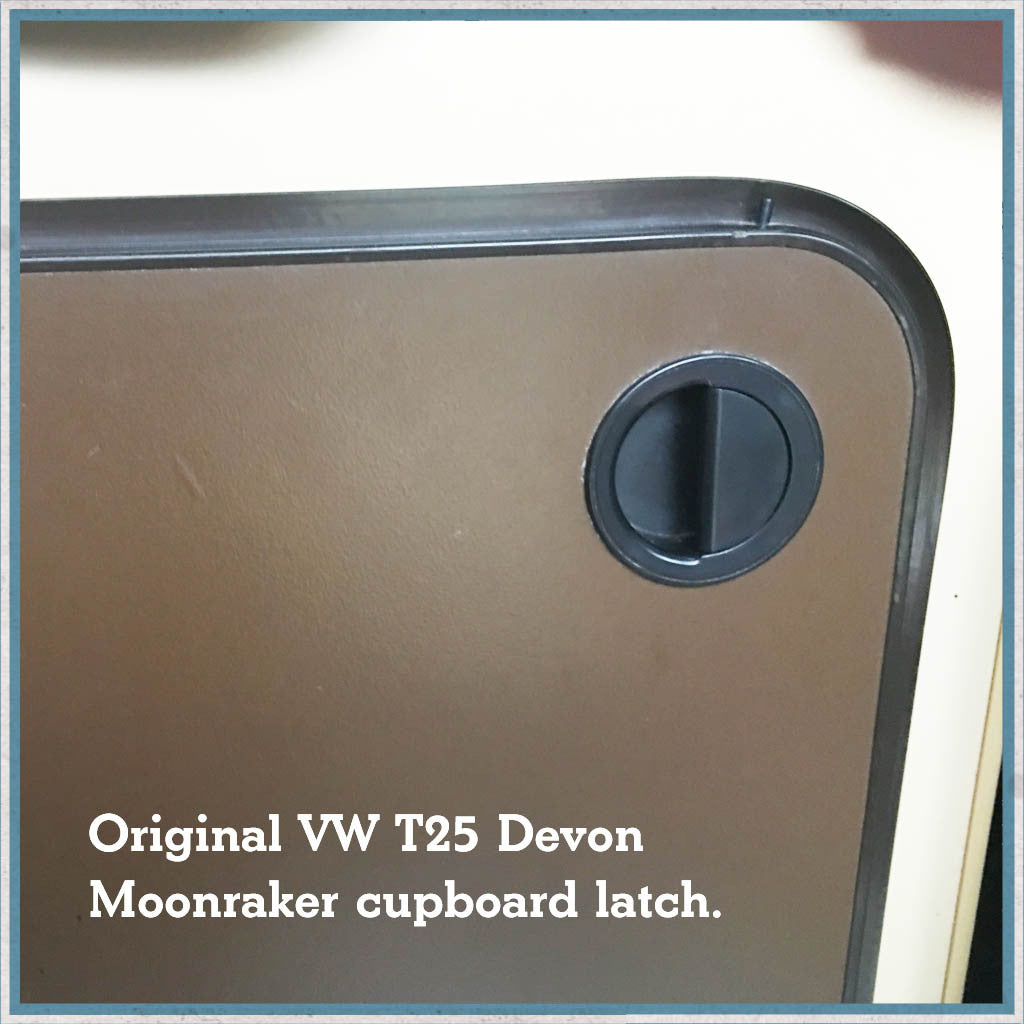 VW T25  Devon Moonraker Flush cabinet handle/latch-Camper Interiors