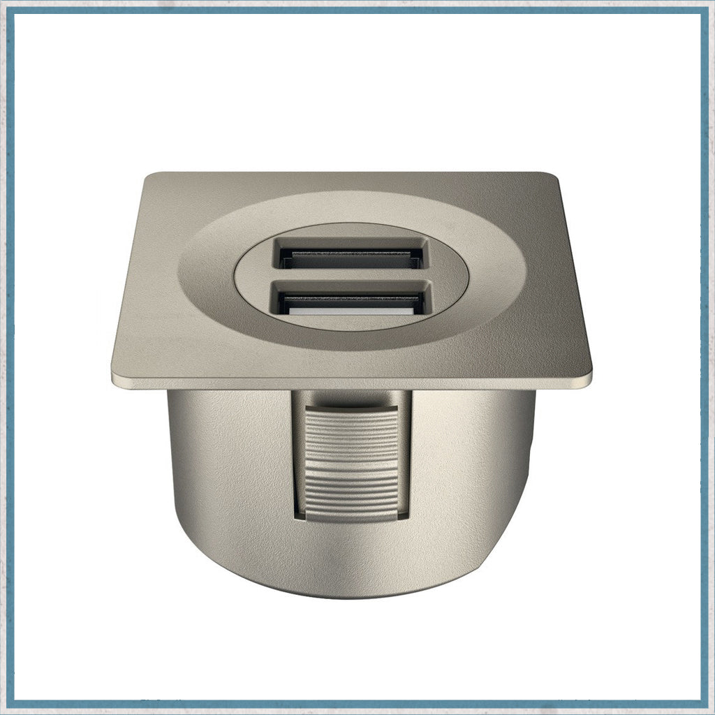 2A Hafele Loox Dual Port USB Charging Station 12V-Camper Interiors